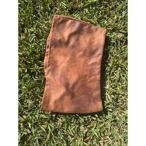 Urban Outfitters brown faux leather mini micro skirt in size M.